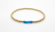 Load image into Gallery viewer, Gold Turquoise Bracelet