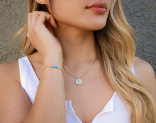 Load image into Gallery viewer, Gold Turquoise Bracelet