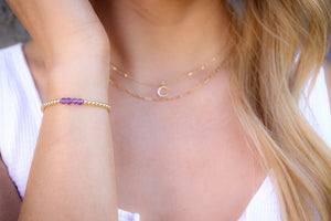 Gold Amethyst Bracelet