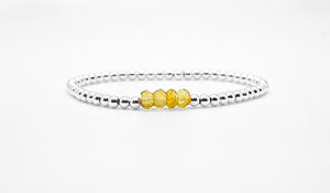 Silver Citrine Bracelet