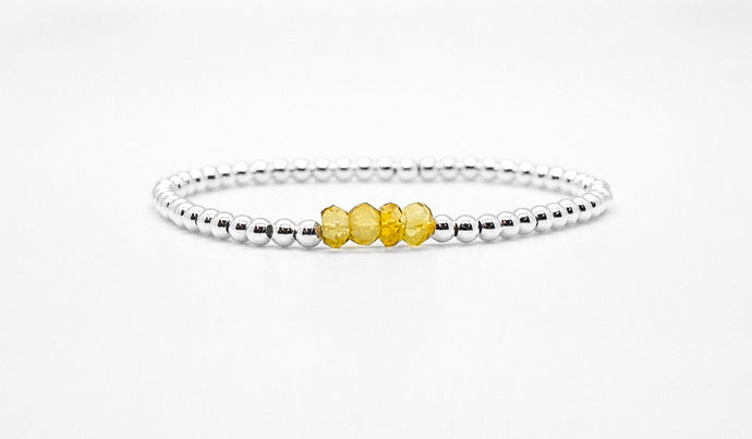 Silver Citrine Bracelet