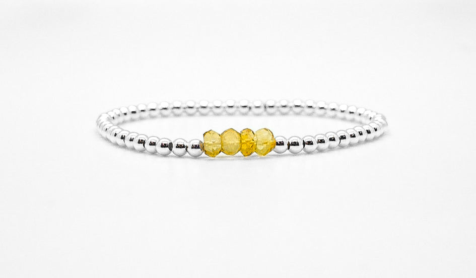 Silver Citrine Bracelet