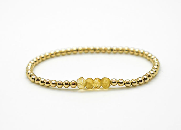 Gold Citrine Bracelet