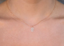 Load image into Gallery viewer, Rose Gold Hamsa Necklace