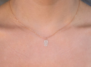 Rose Gold Hamsa Necklace