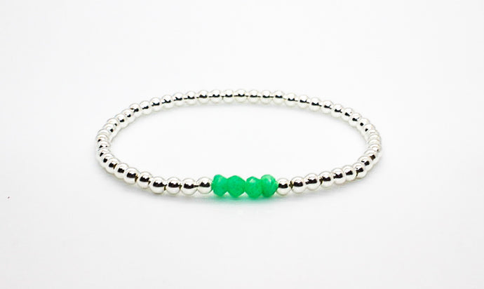 Silver Aventurine Bracelet