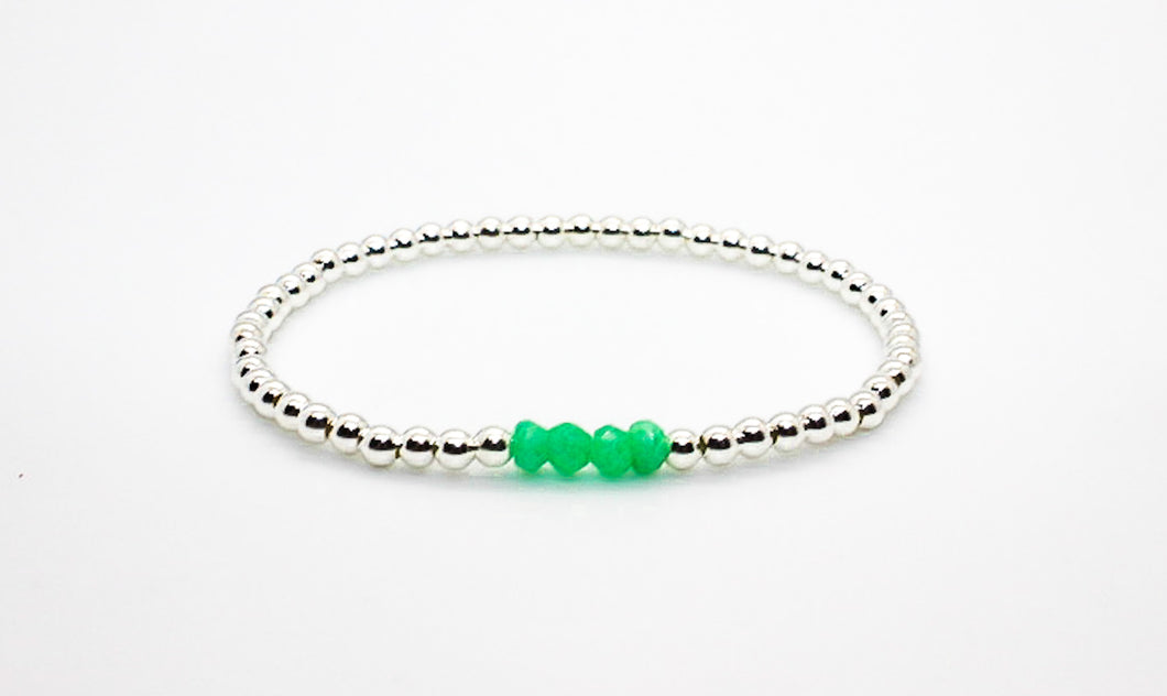 Silver Aventurine Bracelet