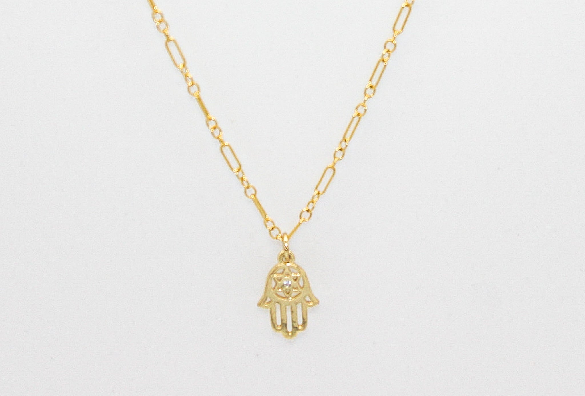 Gold Hamsa Necklace – atua-studio