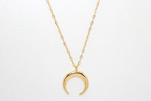 Load image into Gallery viewer, Gold Crescent Moon Necklace