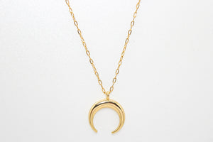 Gold Crescent Moon Necklace
