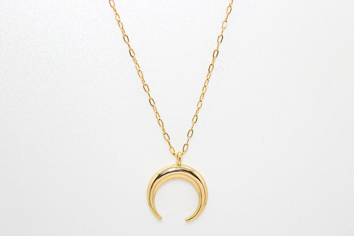 Gold Crescent Moon Necklace