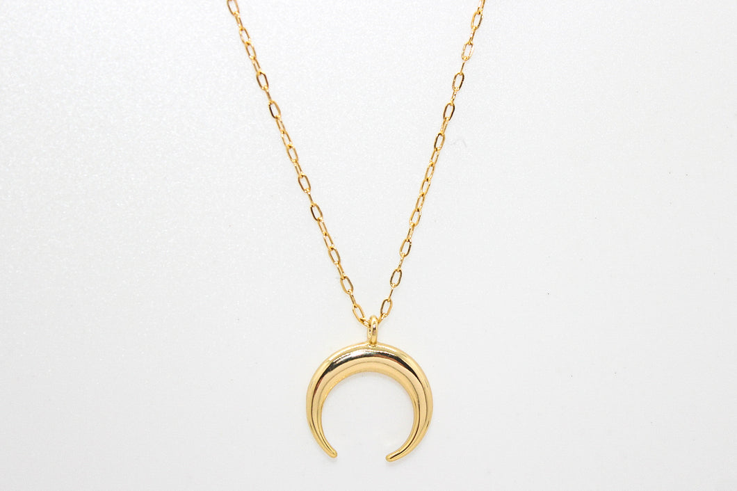 Gold Crescent Moon Necklace