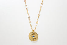 Load image into Gallery viewer, Blue Evil Eye Necklace