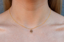 Load image into Gallery viewer, Hamsa hand with Star of David Necklace